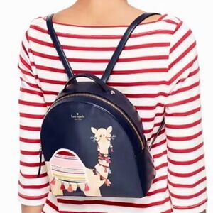 KATE SPADE Spice Things Up Camel Sammi Small Leather Backpack EUC with D…